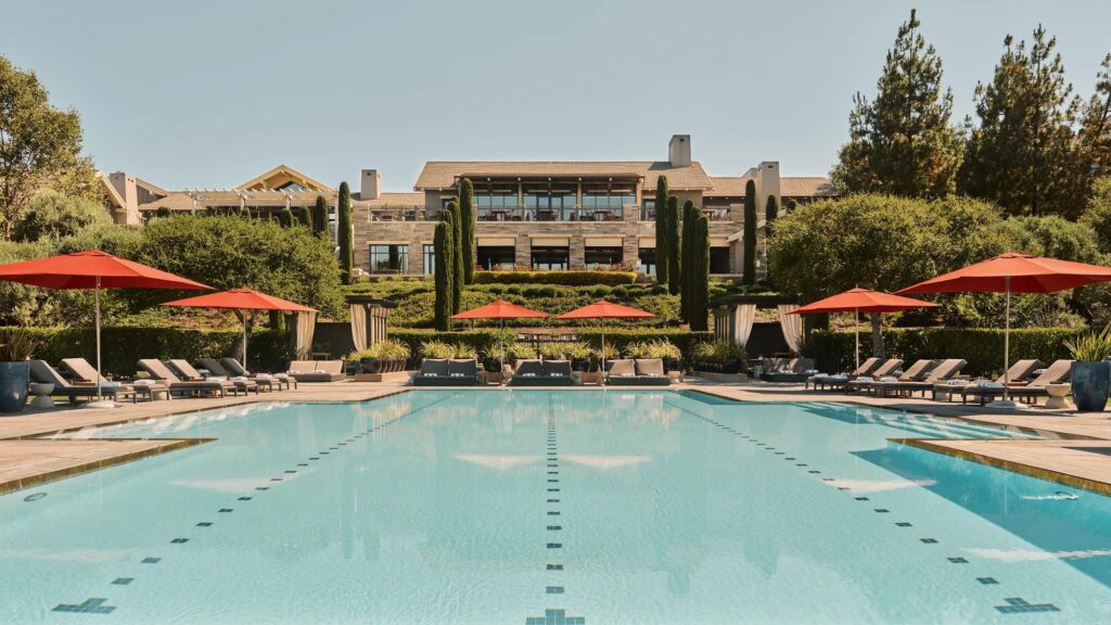 Pool des Rosewood Sand Hill im Silicon Valley
