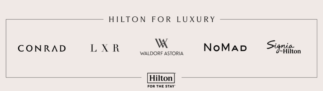 Hilton for Luxury mit Conrad, LXR, Waldorf Astoria, NoMad und Signia by Hilton